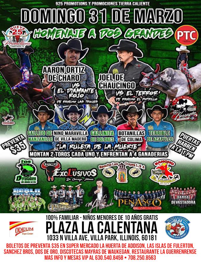 Homenaje a dos Grandes Jaripeo y Baile